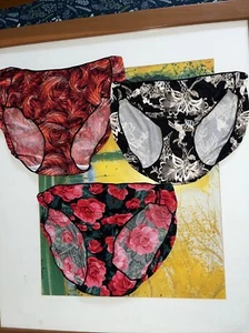 3 Jockey No Panty Line Promise Printed Hip Brief Panties - Picture 1 of 11