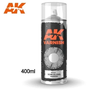 AK Interactive Semi-Gloss Varnish Spray 400ML - New - Picture 1 of 1