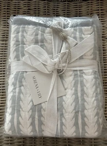 Serena & Lily Oceana Linen King Sham Coastal Blue NEW with Tags and Packaging - Picture 1 of 4