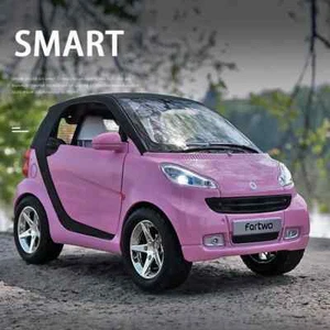 1:24 Car Smart Fortwo Alloy Metal Diecast Vehicle Toy Car Model Metal Car Toys - Picture 1 of 24