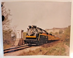 Chessie Dampf-Speziallok T-1 201 Zug Echtfoto 8" x 10" Farbe glänzend 1977 - Bild 1 von 9