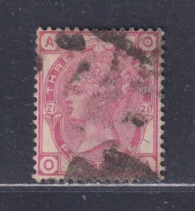 Great Britain SG 158 Scott 83 Used 1881 3d Rose Victoria Plate 21 O-A CV £100 - Picture 1 of 2