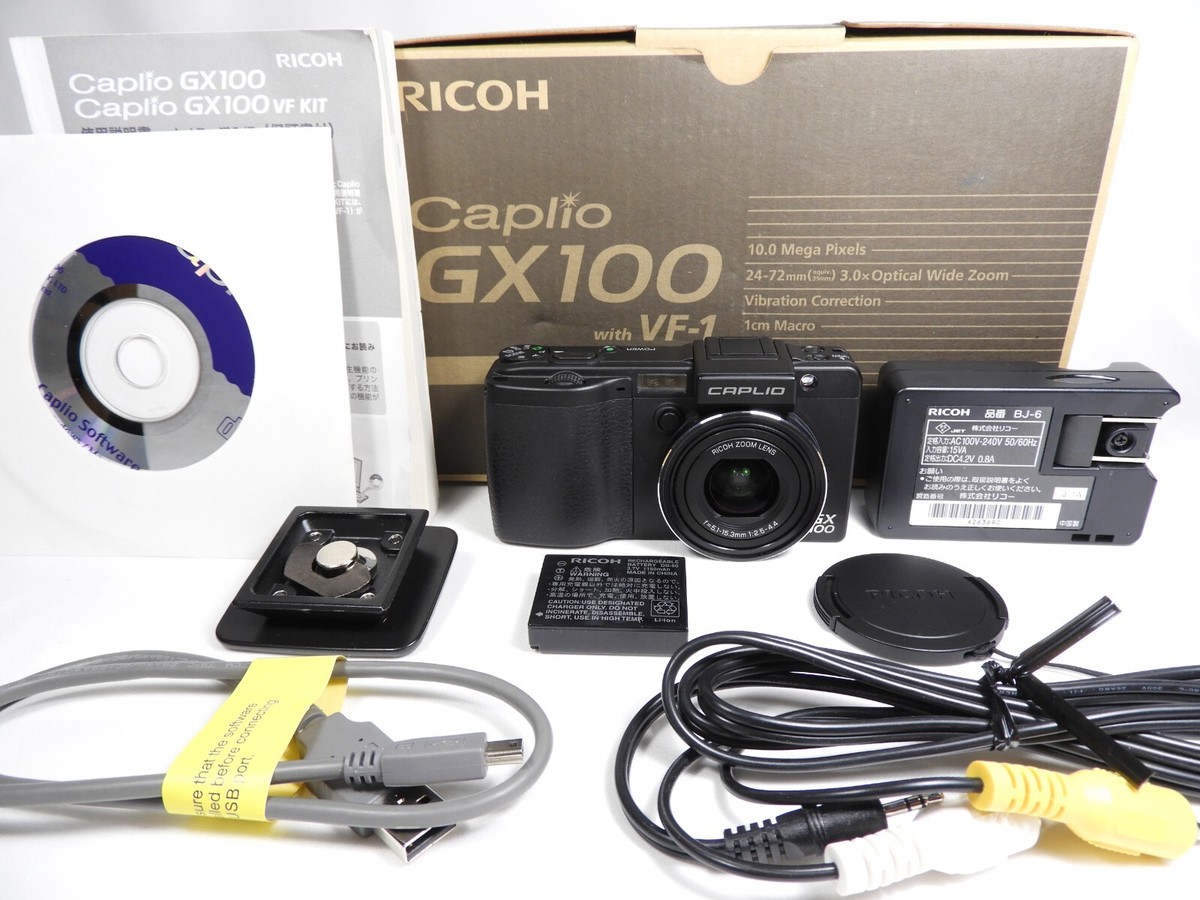 概ね美品 リコー GX100， 200用ワイコン DW-6 & フードアダプター HA-2 set