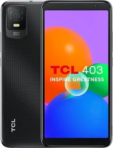 TCL 403 32GB 2GB RAM 4G LTE Unlocked Dual SIM Android Smartphone - Prime Black - Afbeelding 1 van 3