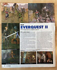 Everquest 2 Print Ad/Poster Game Article 2003 PC Review Sony MMORPG Role Playing