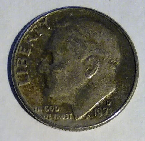 1971 D Roosevelt Dime Cover