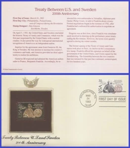 USA2 #2036 U/A GOLDEN REPLICA FDC US - Sweden - Bild 1 von 1