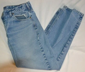 Carhartt Jeans Traditional Fit denim Mens 38 x 30 medium light wash distressed - Picture 1 of 8