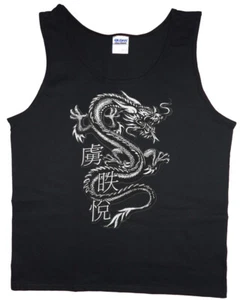 Camiseta sin mangas para hombre con camiseta gráfica dragón sin mangas muscular ropa - Imagen 1 de 1