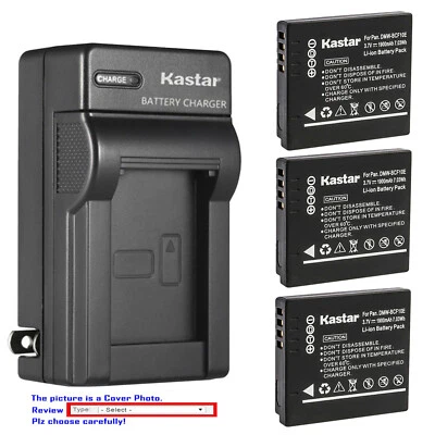 Kastar Battery Wall Charger for Panasonic DMW-BCF10 & Panasonic Lumix DMC-FH20