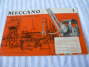 Vintage Meccano 1 Manual Brochure - LOOK! - Picture 1 of 9