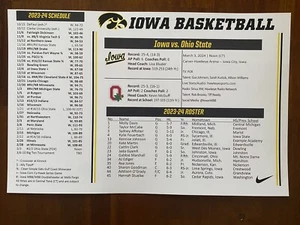 2024 NCAA Iowa vs OSU Game Flipcard - Caitlin Clark BREAKS Scoring Record - Picture 1 of 2
