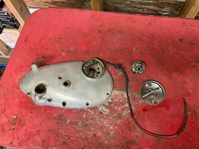 BSA B50T 500 1971 motor distribución cubierta puntos placa leva estuche B50 T Victor Trail Foto 1 de 4