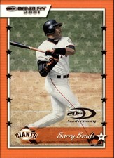 2001 Donruss San Francisco Giants Baseball Card #2 Barry Bonds