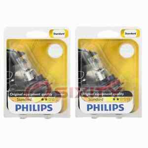 2 pc Philips High Low Beam Headlight Bulbs for Chevrolet Cavalier Cobalt bj