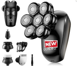 Wet Dry LED Display Rechargeable 7D Rotary Shaver Grooming Kit - Bronze - Picture 1 of 9