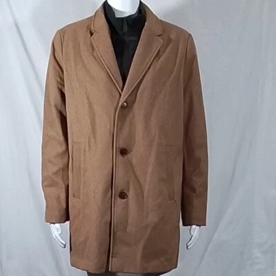 Men's Docker's Wool Blend Topcoat - Camel - Large - NWT - Free Shipping - Image 1 of 4
