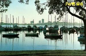 GREETINGS FROM PERTH, WESTERN AUSTRALIA, EARLY MORNING MIST AT CRAWLEY BAY - Picture 1 of 2