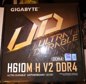 Gigabyte H610M H V2 DDR4 - Carte mère Micro ATX Socket 1700 Intel H610 E- NEUVE - Imagen 1 de 2