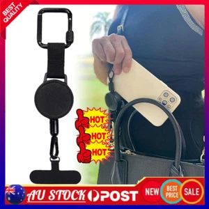Retractable Anti-Theft Phone Holder Lanyard Cellphone Keychain Hanging Rope PB - Picture 1 of 12
