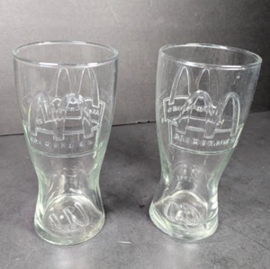 Vintage Paar 1992 Coke Coca-Cola klare Trinkgläser Golden Arches McDonalds - Bild 1 von 9