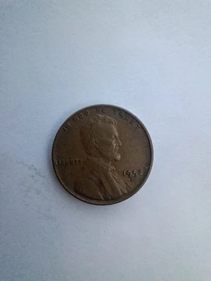 1952 D ERROR Wheat Penny- Lincoln's Head Scalped - Image 1 of 4