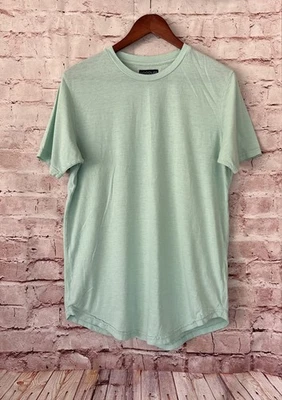 Camiseta Goodlife Tri-Mezcla Rayas Cuello Redondo - Verde Menta - Grande Foto 1 de 4