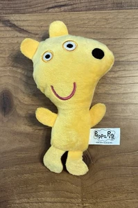 Peluche orsacchiotto giallo Peppa Pig vintage 8" Jazwares bambola giocattolo peluche piatto - Foto 1 di 6