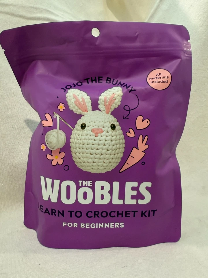 Woobles Beginner Learn to Crochet Kit - Jojo the Bunny