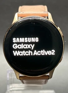 Samsung Galaxy Watch Active 2-SM-R835U-w/Pink Leather Band-Used-WORKS GREAT!!! - Picture 1 of 13