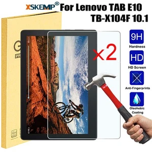 2Pcs Lenovo Tab P10 M10 E10 E7 E8 Tab 4 Tempered Glass Screen Protector Shield - Picture 1 of 28