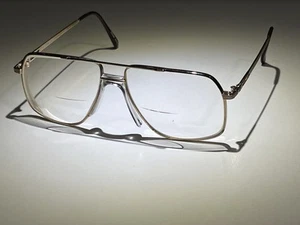 Vintage Bennett Aviator Eyeglass Frames Gold Metal 80s 90s Style Made In Korea - Picture 1 of 16