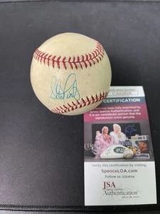 Steve Trout firmato autografo National League Charles Feeney baseball JSA COA - Foto 1 di 6