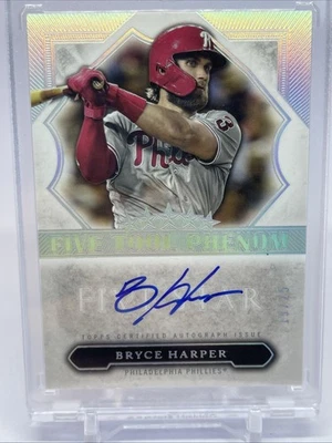 2020 Topps Five Star Phenom BRYCE HARPER Sp On Card Auto 19/25 Phillies - Image 1 of 4