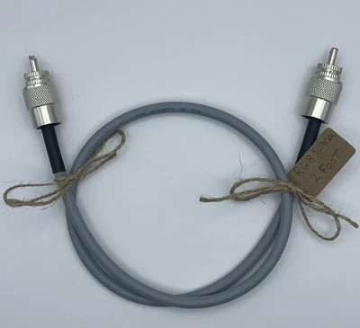 PEPES CB RADIO SHOP RG8 Super XX 2 Foot CB Patch Lead Hand Made (Insane Quality CB Cable :) High PWR