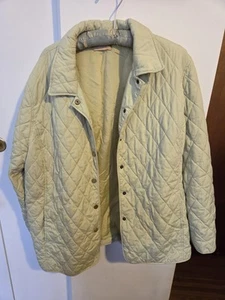 Kate Hill Snap Light Green Quilted Jacket Women’s No Tag But Fits Like a 2x - Picture 1 of 3