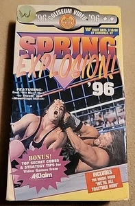 WWF - Spring Explosion '96 (VHS, 1996) In Your House Bret Hart Undertaker Razor - Foto 1 di 6