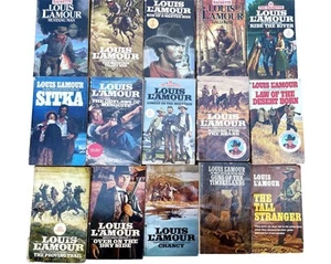 Lot of 15 Louis L'Amour VTG Paperback Books Historical Westerns Frontier - Picture 1 of 4