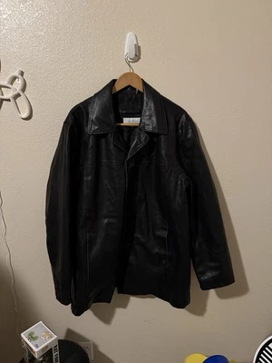 Calvin Klein leather jacket coat size L women - Image 1 of 3