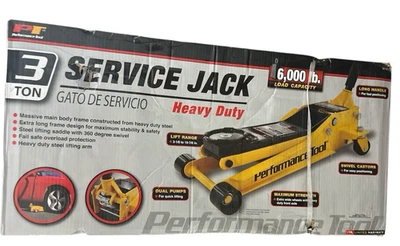 Performance Tool W1617 3 Ton 3-1/8" to 19-7/8" Heavy Duty Hydraulic Floor Jack - Image 1 of 4