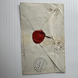 Großbritannien 1847 gest. Briefmarke versiegelter Umschlag - Bild 1 von 6