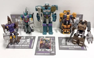 TRANSFORMERS COMBINER WARS COMBATICONS SET OF FIVE BRUTICUS HASBRO COMPLETE 2021 - Picture 1 of 24