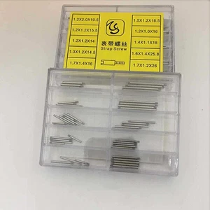 50/100PCS Watch Band Link Pins Strap Screw Set Watchmaker Repair Part with Box - Picture 1 of 7