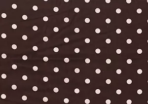 1.50 Yards Braemore Fabric Brown Pink Dots Drapery Upholstery - Picture 1 of 1