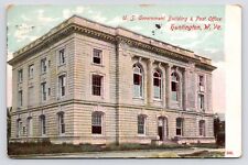 c1908~Huntington WV~US Government Building~Post Office~Downtown~Antique Postcard