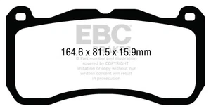 EBC Brakes DP43013R Yellowstuff Street And Track Brake Pads Fits 13-14 Mustang - Picture 1 of 3
