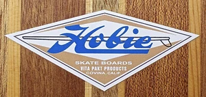 VINTAGE 60'S HOBIE COVINA SUPER SURFER SKATEBOARD STICKER, NEW VINYL - Picture 1 of 1