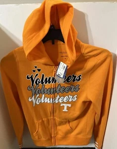 Justice Tennessee Volunteers Vols Hooded Full Zip Jacket Sweatshirt Girls SZ 16 - Picture 1 of 7