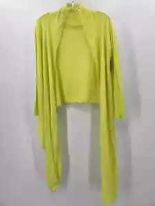 Pre-Owned Lilla P Yellow Size One Size Cardigan Sweater - Picture 1 of 3
