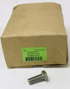 ABP S31600 SECHSKANTSCHRAUBE 316 EDELSTAHL 1/2-13 X 1-1/4 BOX x100 !NEU! - Bild 1 von 12